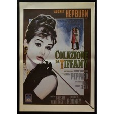 manifesto COLAZIONE DA TIFFANY audrey hepburn BREAKFAST AT TIFFANY'S cinema W84