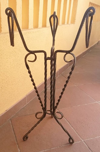 Portavaso ferro battuto - portavaso,