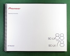 Pioneer SC-LX88 Instruction