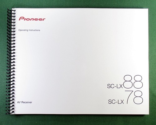 Pioneer lx88 instruction - pioneer, sc-lx88