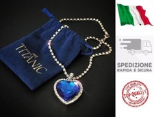 Collana Titanic Cuore Dell'Oceano Rose + omaggio Sacchetto in Velluto Titanic