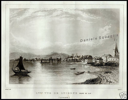 Lucerna stampa antica 1800 - lucerna,