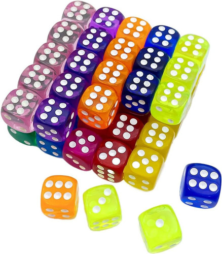 Pezzi dadi gioco colori - dadi, da