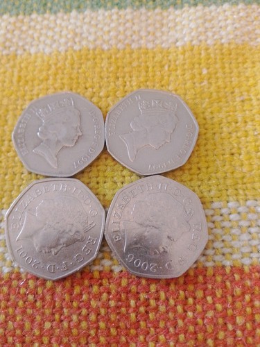 Monete inglesi 50 - monete, pence