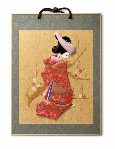 Vintage giapponese oshie art - vintage,