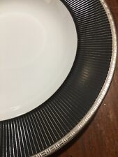 Christofle metropolis noir piatto fondo 22,2 cm. nuovo senza scatola