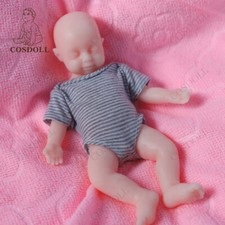 COSDOLL 7.5"Realistic Mini Boy Soft Platinum Silicone Reborn Baby Doll Unpainted