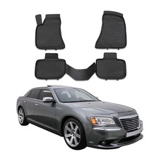 Tappetini in gomma OMAC per Lancia Thema 2011-2014 tappetini auto TPE neri 4x