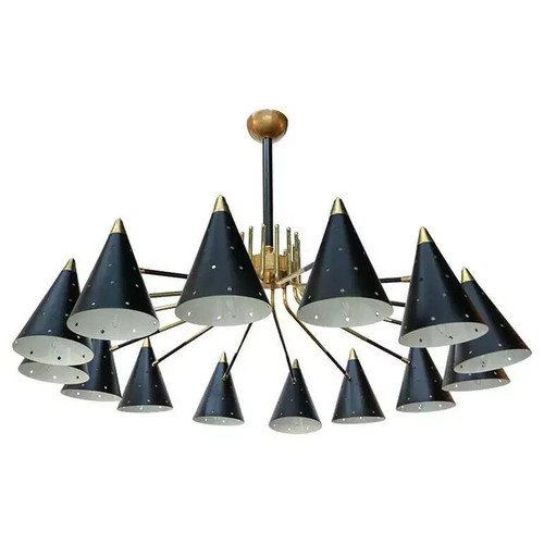 Grande lampadario stile metà