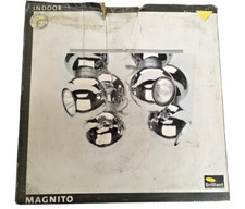 Lampadario da soffitto a 4 faretti luci 50 W  lampada cromato Brilliant Magnito