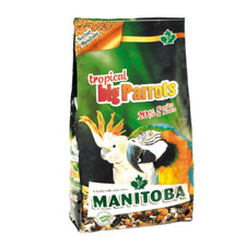 2kg Mangime per pappagalli Ara, Cacatua Manitoba Tropical Big Parrots PROMOZIONE