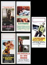 LA CUGINA - L'ULTIMO TRENO  NOTTE - SPECIALE LOCANDINA ALDO LADO 5PZ. ORIGINALI