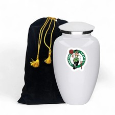 Urna bianca con logo stile