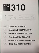 RARE ORIGINAL 1994 NAD 310 INTEGRATED AMPLIFIER OWNER'S MANUAL