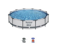 Set piscina fuoriterra rotonda