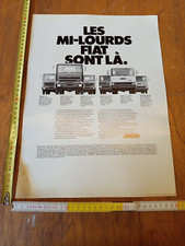 manifesto pubblicità originale camion Fiat NC 110 130 80 90 NR lingua francese