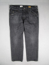 Jeans Energie Vintage Uomo 36 Nero Liam Zip Dritta Fly Denim Y2K Italia 34x31*