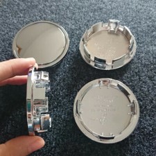 4 pezzi coprimozzo cerchio centrale ruota auto plastica ABS cromato 65 mm argento vuoto
