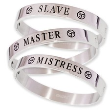Bracciale Bracciale BDSM Master Slave Slave Mistress Domina Dom Submissive