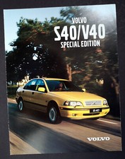 Brochure Volvo S40/V40 Special Edition, 215 x 280 mm, 6 pagine, 1999, come nuova!