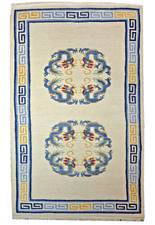 Tappeto tibetano medaglioni con draghi mis:177x89 cm