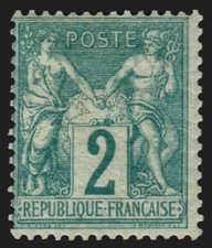 n°62, Sage 2c vert, Type I