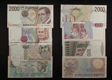 Italia - Lotto 4 banconote