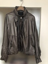 Brunello Cucinelli, giacca di pelle argento, it. Tg.42, ottime condizioni