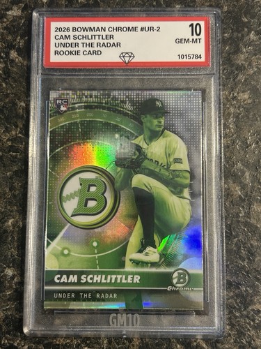 Graded cam schlittler 2026 - graded, 10