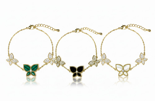Bracciale donna bloom zirconi - bracciale,