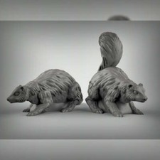 Skunks Miniatura in Resina per