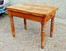 TAVOLO A LIBRO in noce massello metà '800. Tavolo allungabile