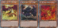 Set Carte Dio Egiziano Obelisco Slifer Alato Ra NM YuGiOh RA03 Platinum Secret