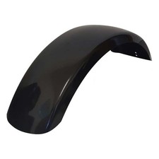 Parafango posteriore moto acciaio nero lucido 585x158mm moto custom e caferacer