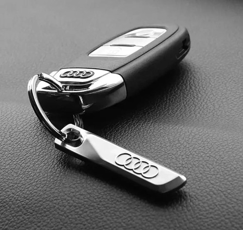 Portachiavi acciaio audi con - acciaio,