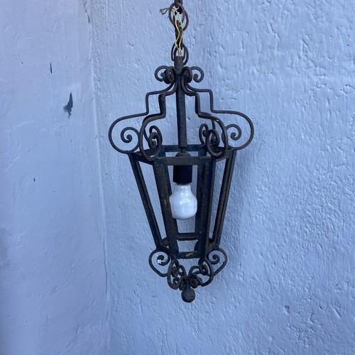 Lampadario ferro esterno - lampadario,