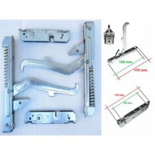 Coppia cerniere porta forno Nardi cm. 170 x 20 sportello molle complete
