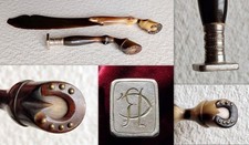 Antico Set ufficio timbro e