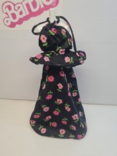 BARBIE MATTEL FASHION FAVORITES 1979 ABITO NERO FIORI 1401 OUTFIT CLOTHES SUMMER