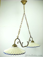 Lampadario liberty ottone
