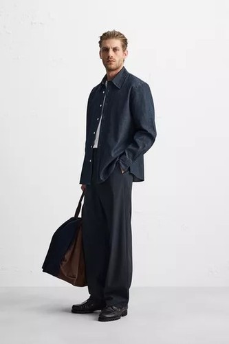 Camicia denim leggera zara - camicia,