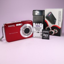 Fotocamera digitale BenQ DC-T800 8,0MP rossa testata set completo funzionante