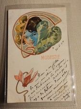 Cartolina Donna Fiore Ragazza