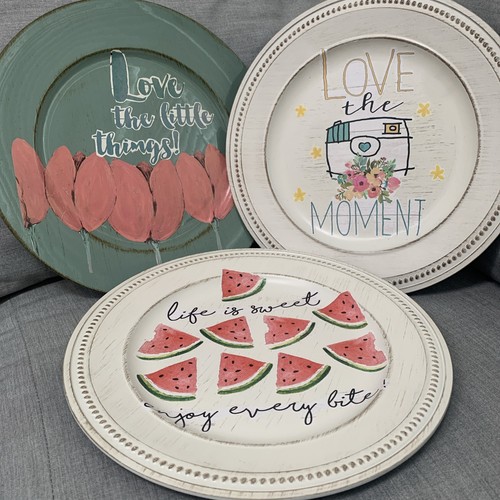 Piatti decoupage fatti mano - piatti,