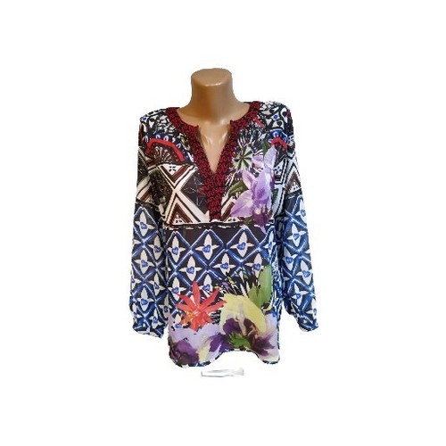 Blusa donna desigual manica - desigual,