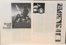 Articolo di prova 7pg moto Benelli Tornado 650 1971 con specifiche