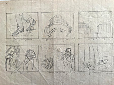FRANCO NONNIS storyboard film sperimentale anni '60 avanguardia