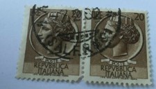 Syracuse 20 Lire Stamp 