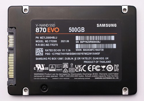 Samsung 870 evo 500 - 870, sata