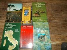 LOTTO STOCK  Touring Club Italiano 6 volumi vari GUIDE RIVISTE ATLANTE